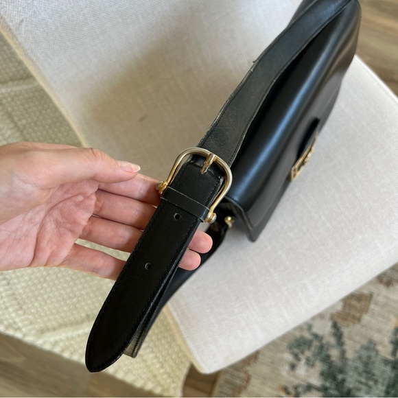 RARE Vintage CELINE Triomphe Boxcalf Shoulder Bag / CELINE Triomphe Bag - Picture 9 of 12